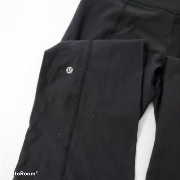 Lululemon Womens Black Flare Yoga Legging Pants - Picture 4 of 8